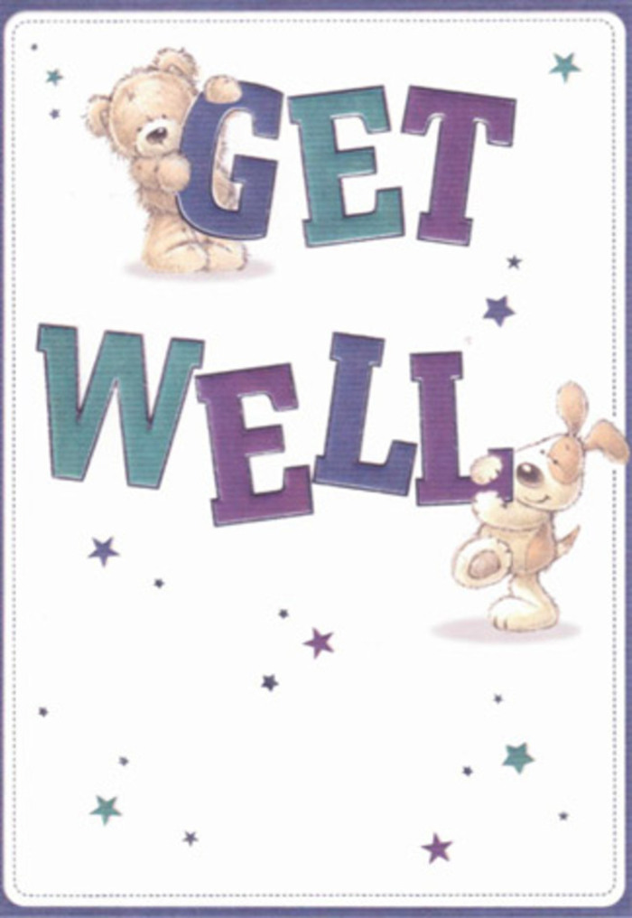 This charming get well card celebrates gentle encouragement through whimsical artistry, capturing an easy-going spirit that feels right at home in Norbury. A friendly bear, its fur rendered soft and huggable, shares space with a floppy-eared puppy beneath a scattering of playful stars-each one like a fleeting ray of hope dancing above Thorton Heath Pond. Oversized letters, coloured with rich purples and cooling aquas, anchor the design, their buoyant presence exuding a cheerful reassurance. The textures are almost tangible: you can sense the plushness of the bear's coat and the silky softness of the pup's ears, recalling the nurturing feel of fresh petals and greenery in a bouquet crafted locally. The serene cream background frames the scene with an air of cleanliness and clarity, echoing Norbury's peaceful, residential streets after rain. This card feels like a hand-tied arrangement: each brushstroke and design choice intentionally placed to comfort and encourage, much as Flower Delivery Norbury florists thoughtfully assemble each stem. Sent alone or paired with a vibrant bouquet, this illustrated gesture is perfect for uplifting anyone in need of gentle support, radiating kindness across Norbury and beyond.